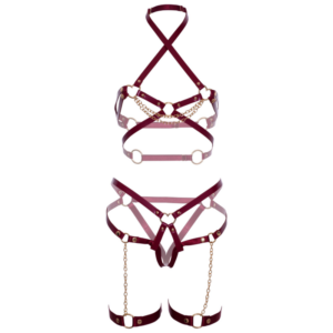 Leg Avenue-Ham Sutien cu Inel Inimă și Jartier, S/M/L-Piele 11 Leg Avenue-Ham Sutien cu Inel Inimă și Jartier, S/M/L-Piele - imagine 5