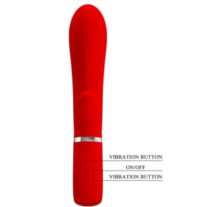 High Tech-Thomas Vibrator Multifuncțional G-spot Roșu-Silicon, 7 16 High Tech-Thomas Vibrator Multifuncțional G-spot Roșu-Silicon, 7 - imagine 7