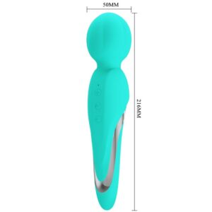 High Tech-Walter Baghetă Vibrantă Verde Aqua-Silicon, 7 Trepte — PRETTY LOVE · Vibratoare (imaginea 6)