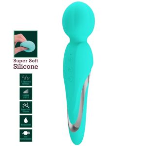 High Tech-Walter Baghetă Vibrantă Verde Aqua-Silicon, 7 Trepte — PRETTY LOVE · Vibratoare (imaginea 5)