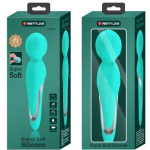 High Tech-Walter Baghetă Vibrantă Verde Aqua-Silicon, 7 Trepte — PRETTY LOVE · Vibratoare (imaginea 4)