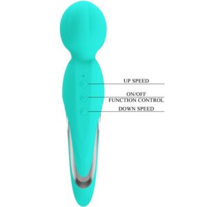 High Tech-Walter Baghetă Vibrantă Verde Aqua-Silicon, 7 Trepte — PRETTY LOVE · Vibratoare (imaginea 3)