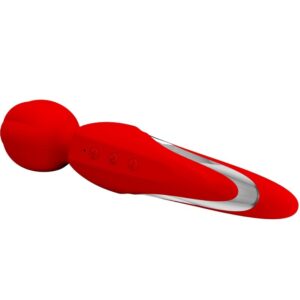 High Tech-Walter Vibrator Wand Roșu-Silicon, 7 Trepte, USB 14 High Tech-Walter Vibrator Wand Roșu-Silicon, 7 Trepte, USB - imagine 5