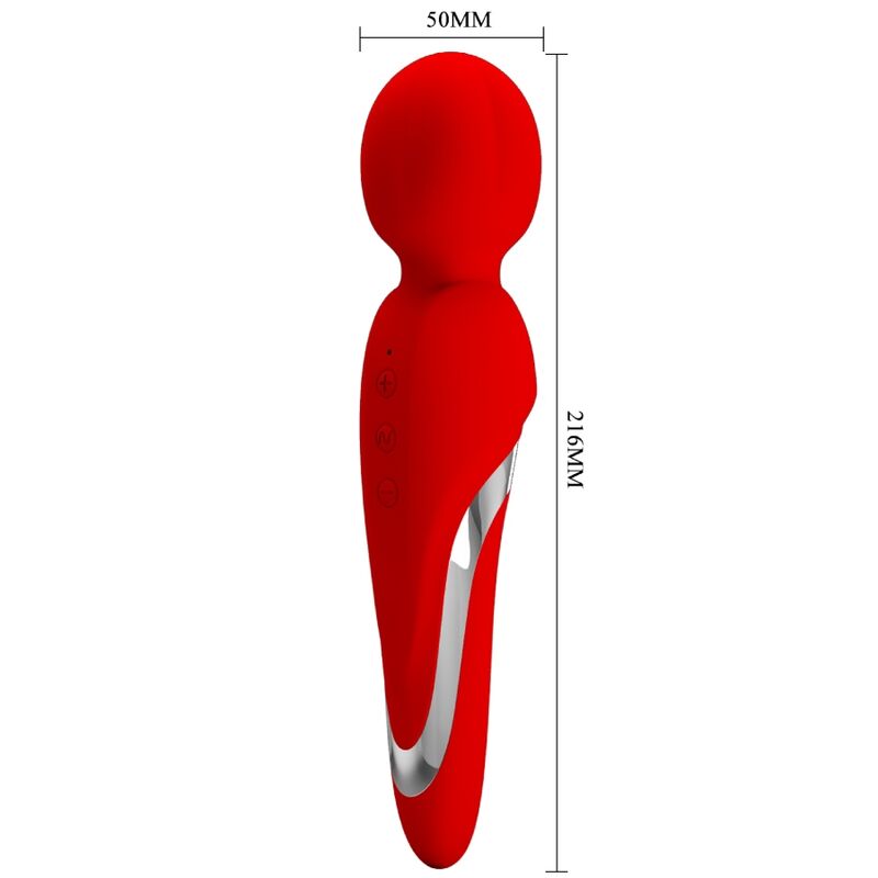 High Tech-Walter Vibrator Wand Roșu-Silicon, 7 Trepte, USB 3 img 169796 a19e8fa9162f5099aced12ebe071600e 1