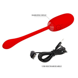 Fun Toys-Julius Ou Vibrator Reîncărcabil Rezistent la Apă-Roșu - imagine 8