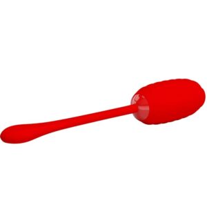Fun Toys-Kirk Ou Vibrator Reîncărcabil Roșu-Silicon, 12 Trepte 13 Fun Toys-Kirk Ou Vibrator Reîncărcabil Roșu-Silicon, 12 Trepte - imagine 4