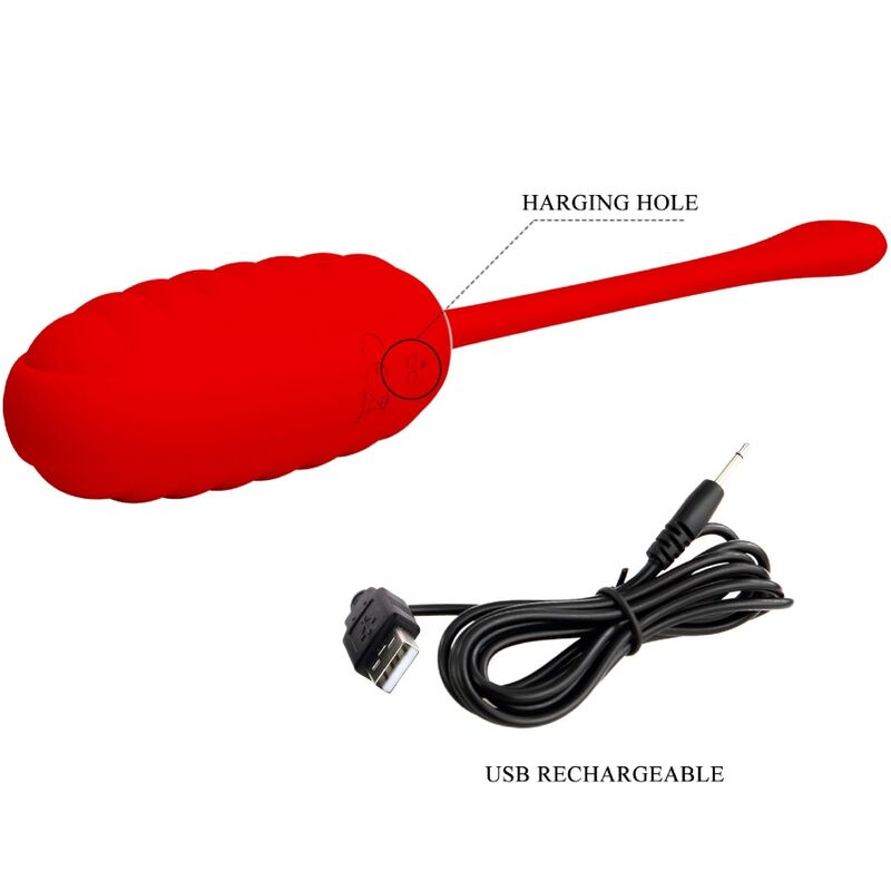 Fun Toys-Kirk Ou Vibrator Reîncărcabil Roșu-Silicon, 12 Trepte 8 img 169975 0131ec4e570fe61c7c245f6341681cb0 1