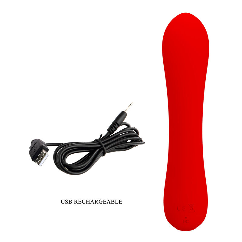 High Tech-Prescott Vibrator Reîncărcabil Roșu-Silicon, 12 Trepte 7 img 170062 a01cc22ded698cca6d65ace37c35ee1b 1