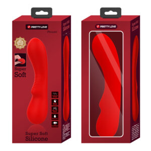 High Tech-Prescott Vibrator Reîncărcabil Roșu-Silicon, 12 Trepte 13 High Tech-Prescott Vibrator Reîncărcabil Roșu-Silicon, 12 Trepte - imagine 4