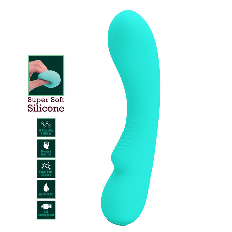High Tech-Prescott Vibrator Reîncărcabil Verde Aqua-Silicon, 12 7 img 170080 8996c8baf83ed7609d0474aa262229fd 1