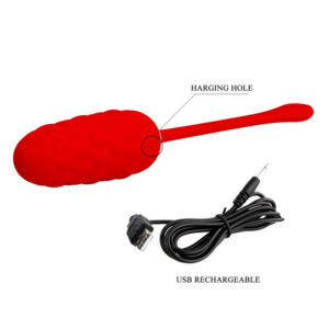 Fun Toys-Ou Vibrator Reîncărcabil Roșu, Textură Marină, 12 19 Fun Toys-Ou Vibrator Reîncărcabil Roșu, Textură Marină, 12 - imagine 9