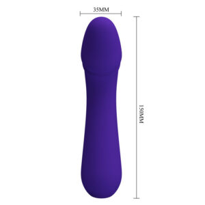 Fun Toys-Cetus Vibrator Usb-reîncărcabil Mov-Silicon, 12 Trepte - imagine 6