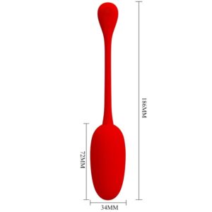 Fun Toys-Knucker Ou Vibrator Roșu Reîncărcabil-Silicon, 12 Trepte 15 Fun Toys-Knucker Ou Vibrator Roșu Reîncărcabil-Silicon, 12 Trepte - imagine 6