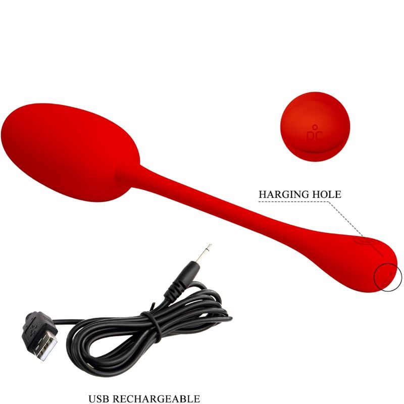 Fun Toys-Knucker Ou Vibrator Roșu Reîncărcabil-Silicon, 12 Trepte 8 img 170400 82e748d86f004493e5150b4c6f460815 1