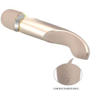 High Tech-Masajer 7 Moduri de Vibrație Champagne-Silicon, 7 Trepte 20 High Tech-Masajer 7 Moduri de Vibrație Champagne-Silicon, 7 Trepte - imagine 10