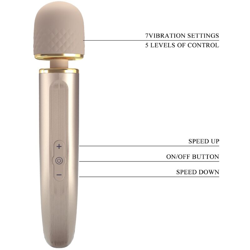 High Tech-Masajer 7 Moduri de Vibrație Champagne-Silicon, 7 Trepte 7 img 170626 2862f2b94c4820289dc7e494b4b31398 1