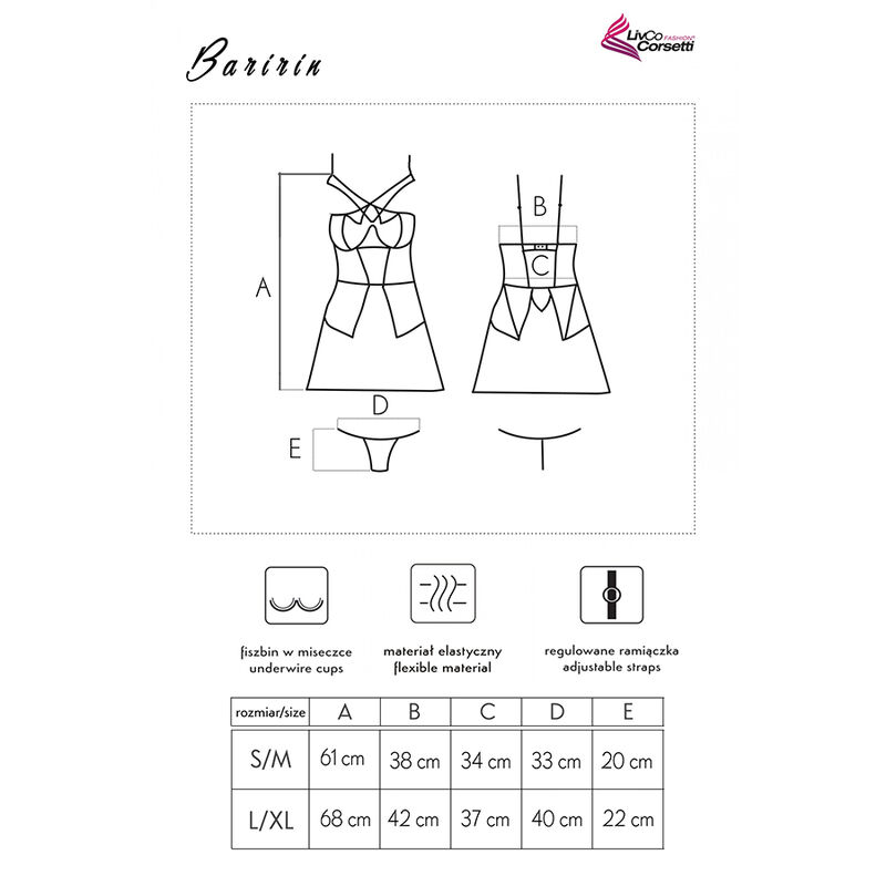 Livco Corsetti Fashion-Baririn LC-90633 Fustă + Tanga Negru 4 img 170748 d008459f51718128c66e35b58a12a8d9 1