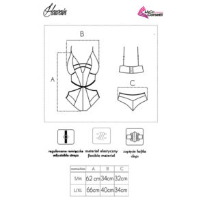 Livco Corsetti Fashion-Hawain LC-90665 Body Negru, S/M/L/XL 7 Livco Corsetti Fashion-Hawain LC-90665 Body Negru, S/M/L/XL - imagine 4