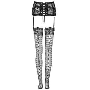 Livco Corsetti Fashion-Jelly LC-90673 Liguero + Medias Negru - imagine 5