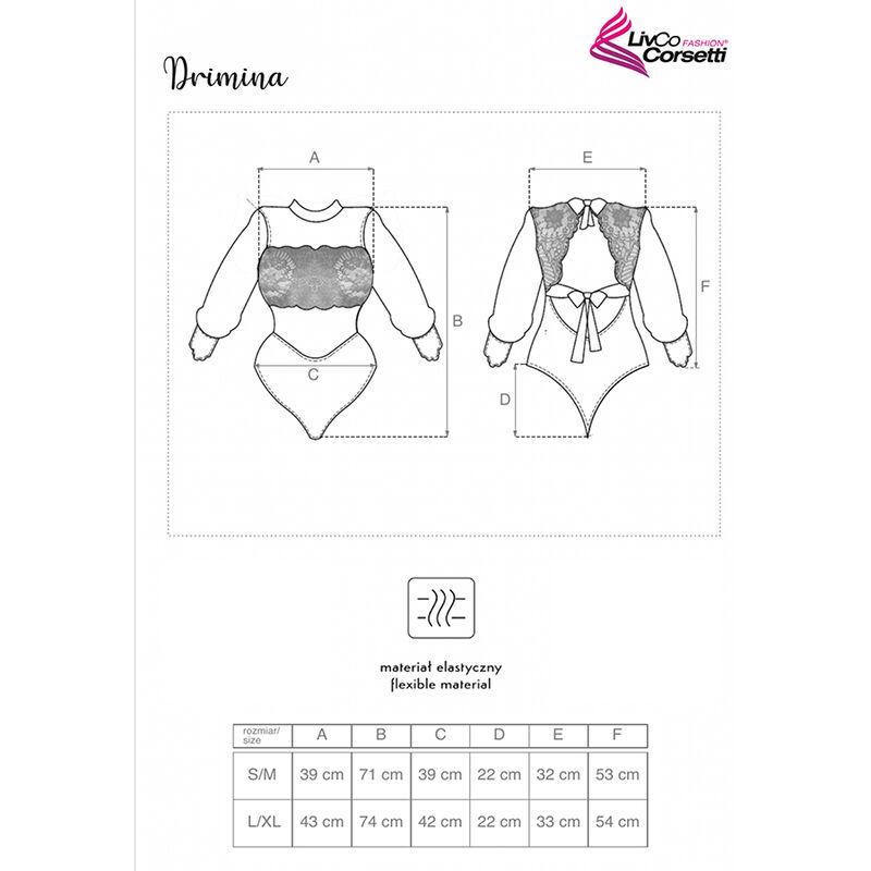 Livco Corsetti Fashion-Drimina LC90690 Body Bleumarin, S/M/L/XL 3 img 171067 52199e8995d24c58231505285516a0a9 1