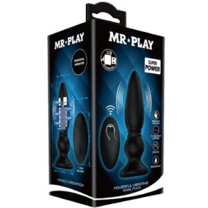 Mr Play-Vibrator Puternic Plug Anal cu Telecomandă - imagine 3