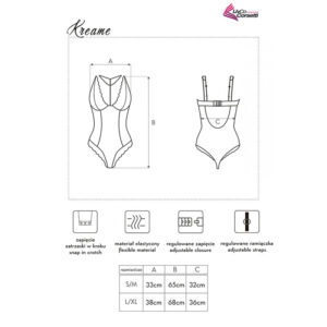 Livco Corsetti Fashion-Kreame LC-90546 Body Negru, S/M/L/XL - imagine 3
