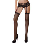 Livco Corsetti Fashion-Mandirin LC-90529 Tanga + Liguero Negru · Lenjerie Spicy & Bodystocking
