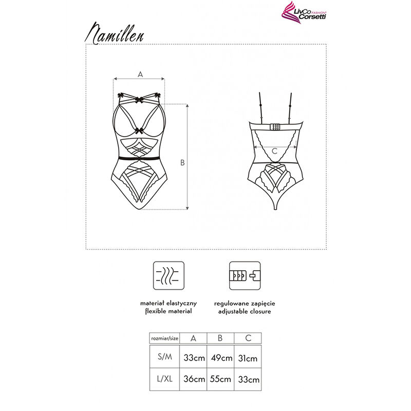 Livco Corsetti Fashion-Namillen LC-90528 Body Black, S/M 2 img 171567 5f1a52bf9e24dff2d89c3cd629445bc6 1