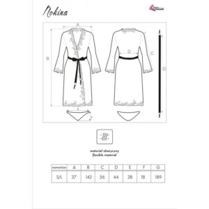 Livco Corsetti Fashion-Nokina LC-XG055 Halat de Noapte + Chilot 8 Livco Corsetti Fashion-Nokina LC-XG055 Halat de Noapte + Chilot - imagine 3