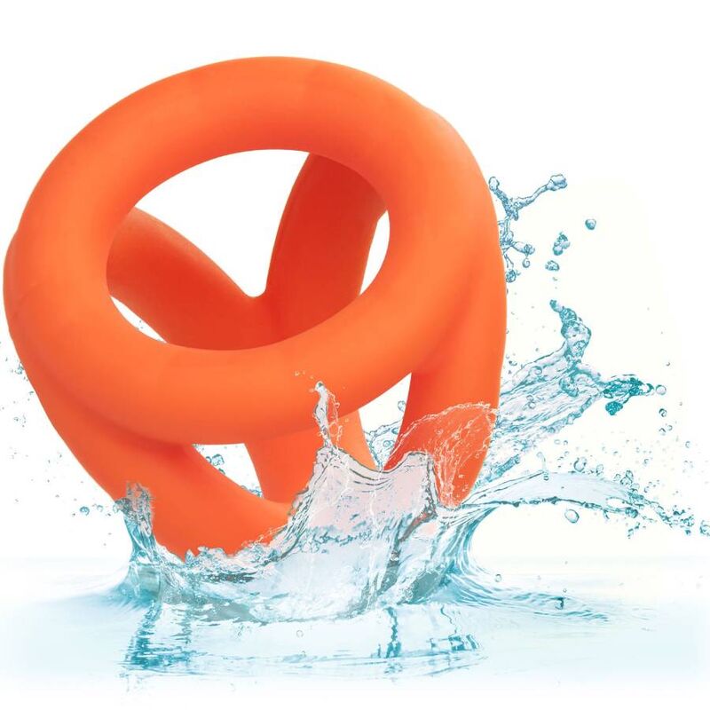 Calexotics-Alpha Tri-ring Portocaliu-Silicon, Waterproof 4 img 172081 bbacdb2e55f6cce74d75427ee4494375 1
