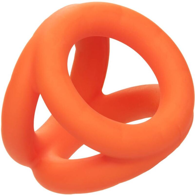 Calexotics-Alpha Tri-ring Portocaliu-Silicon, Waterproof 2 img 172084 6cbea9faad49ed62d791b75e91f65168 1