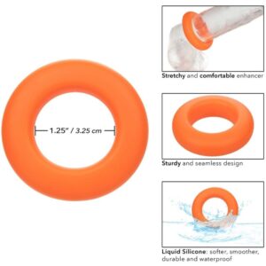 Calexotics-Alpha Prolong Inel Mare Portocaliu-Silicon, Waterproof - imagine 9