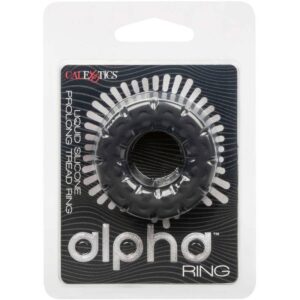 Calexotics-Alpha Inel Prolongator din Silicon Lichid Negru - imagine 5