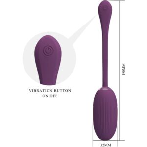 App Series-Doreen Ou Vibrator Reîncărcabil Mov, 12 Moduri si 3 - imagine 5