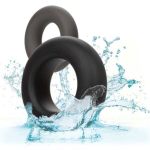Calexotics-Alpha Prolong Set de 2 Inele Gri-Silicon, Waterproof 12 Calexotics-Alpha Prolong Set de 2 Inele Gri-Silicon, Waterproof - imagine 3