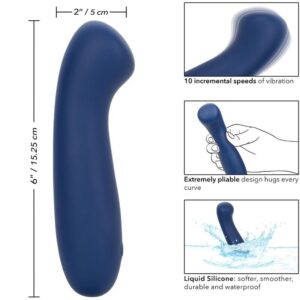 Calexotics-Cashmere Satin G Albastru-Silicon, 10 Trepte 19 Calexotics-Cashmere Satin G Albastru-Silicon, 10 Trepte - imagine 9