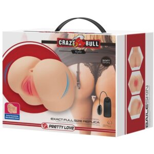 Crazy Bull-Vibrator Kylie cu Vagin si Anus Realist-Telecomanda - imagine 3