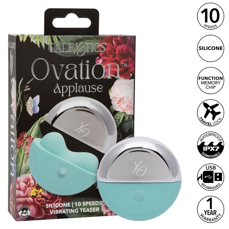 Calexotics-Ovation Applause Stimulator Aqua Green-Silicon, 10 3 Calexotics-Ovation Applause Stimulator Aqua Green-Silicon, 10 · Vibratoare (imaginea 3)