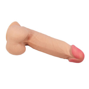Dildos-Sliding Skin Series Dildo Realist cu Ventuză 21.8 cm-TPR - imagine 5