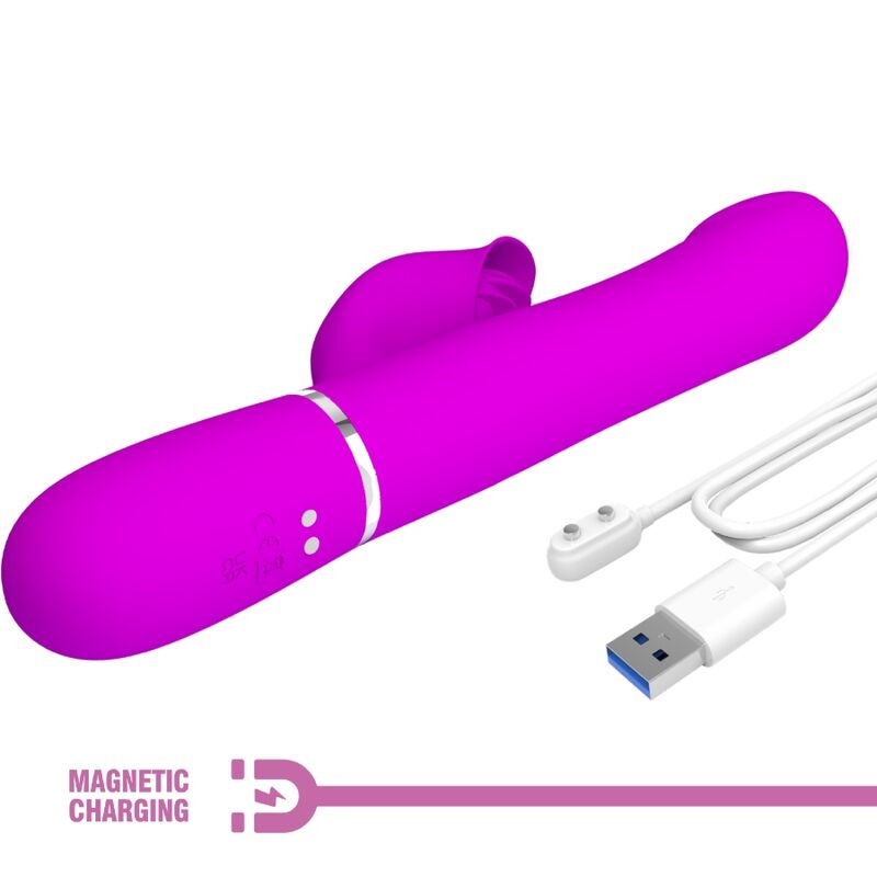 High Tech-Rabbit Vibrator Pearls Violet-Silicon, 7 Trepte, USB 9 img 173749 23d880efa54205b1ba06de79c9bc030a 1