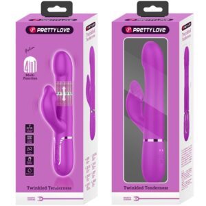 High Tech-Rabbit Vibrator Pearls Violet-Silicon, 7 Trepte, USB 20 High Tech-Rabbit Vibrator Pearls Violet-Silicon, 7 Trepte, USB - imagine 10