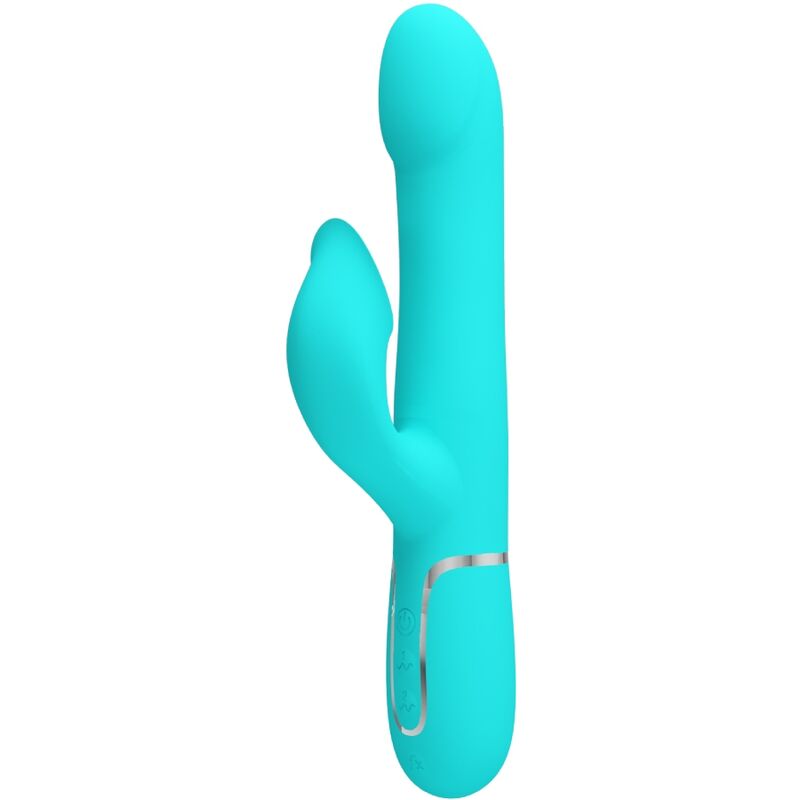 High Tech-Rabbit Vibrator Pearls Aqua Green-Silicon, 7 Trepte, USB 1 img 173753 58eb6bd83d45dfd733c06655a298d753 1