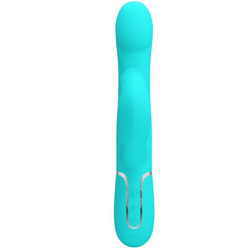 High Tech-Rabbit Vibrator Pearls Aqua Green-Silicon, 7 Trepte, USB 2 img 173756 fba85eb3e9f84c758b51b15a1782d816 1