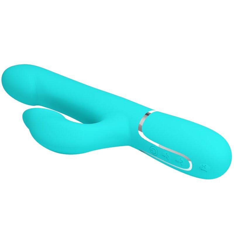 High Tech-Rabbit Vibrator Pearls Aqua Green-Silicon, 7 Trepte, USB 6 img 173762 b873e36cf5618ae20b80b179e2b34649 1