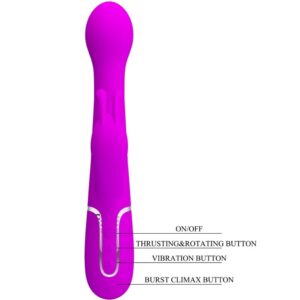 High Tech-Dejon Rabbit Vibrator 3 în 1 Multifuncțional 19 High Tech-Dejon Rabbit Vibrator 3 în 1 Multifuncțional - imagine 9