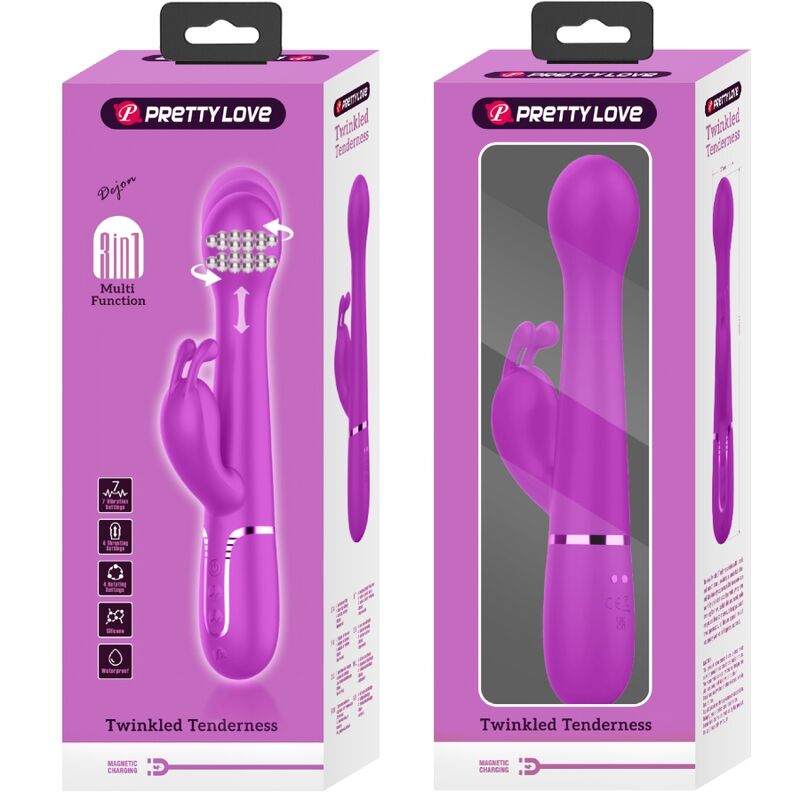 High Tech-Dejon Rabbit Vibrator 3 în 1 Multifuncțional 2 img 173781 600db3f2a48c9dd3a9231809b4289805 1