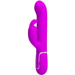 High Tech-Coale Rabbit Vibrator Pearls Violet-Silicon, 7 Trepte - imagine 1