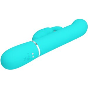 High Tech-Coale Rabbit Vibrator Pearls Aqua Green-Silicon, 3 15 High Tech-Coale Rabbit Vibrator Pearls Aqua Green-Silicon, 3 - imagine 5