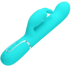 High Tech-Coale Rabbit Vibrator Pearls Aqua Green-Silicon, 3 14 High Tech-Coale Rabbit Vibrator Pearls Aqua Green-Silicon, 3 - imagine 4