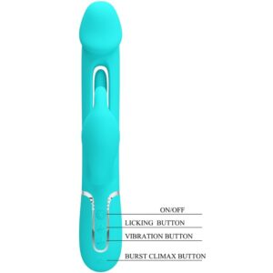 High Tech-Kampas Rabbit 3 în 1 Multifuncțional Vibrator cu Limbă 14 High Tech-Kampas Rabbit 3 în 1 Multifuncțional Vibrator cu Limbă - imagine 4